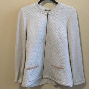 Grey quilted sweater